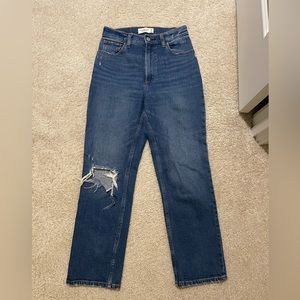 Abercrombie ankle straight ultra high rise jeans - Curve love size 26